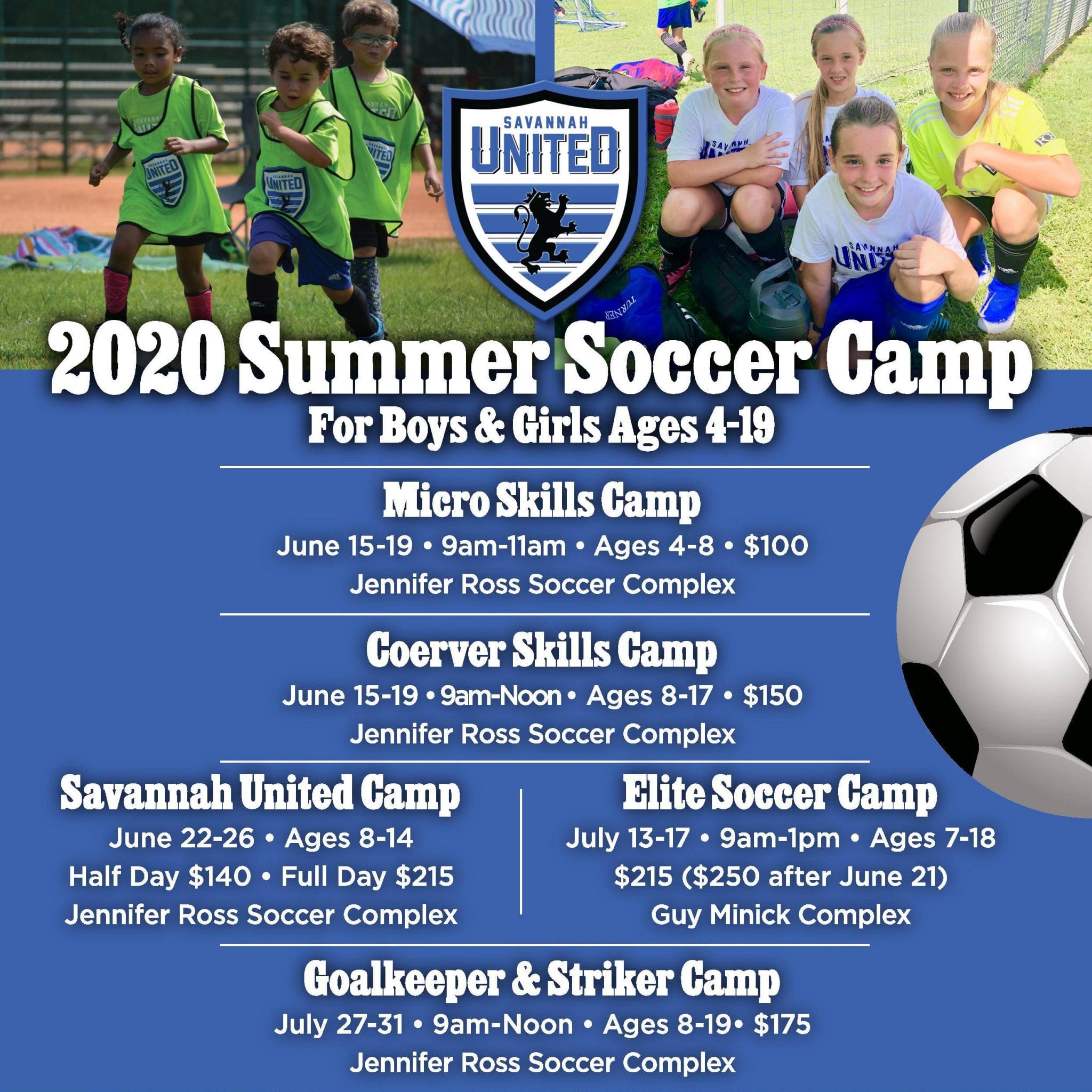 2020 Summer Soccer Camp Savannah United